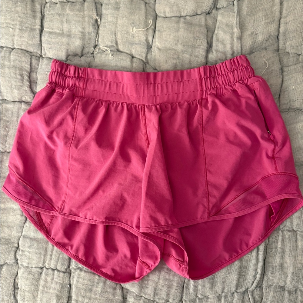Lululemon Athletica Vibrant Pink Athletic Shorts